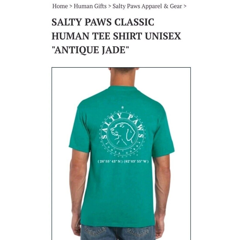 Gildan Shirt Mens Womens Size 2XL XXL Salty Paws Punta Gorda